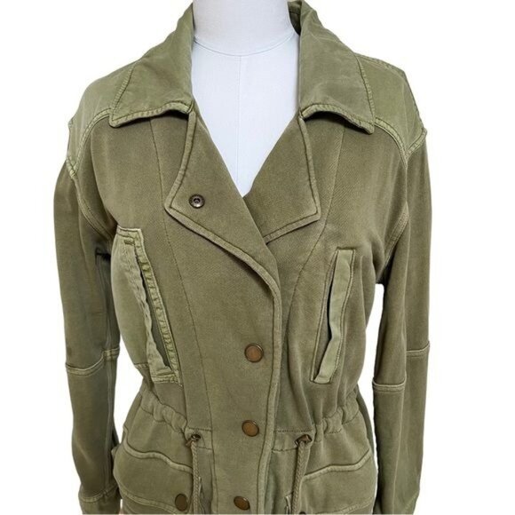 Free People Saturday Utility Jacket in Sweet Sage Size XS - Picture 6 of 14